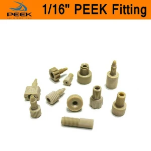 1/16" 1/8" inch PEEK Fitting High Performance Liquid Chromatography Analytical Instruments Parts HPLC Universal Fittings