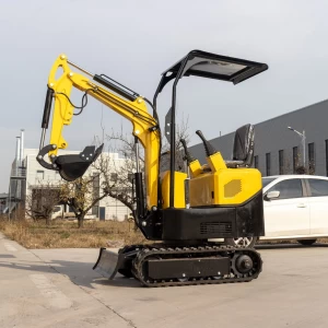 Crawler Hydraulic CE EPA Mini Digger Pilot Mini Excavator 1 Ton Micro Diggers With Roof For Garden Household
