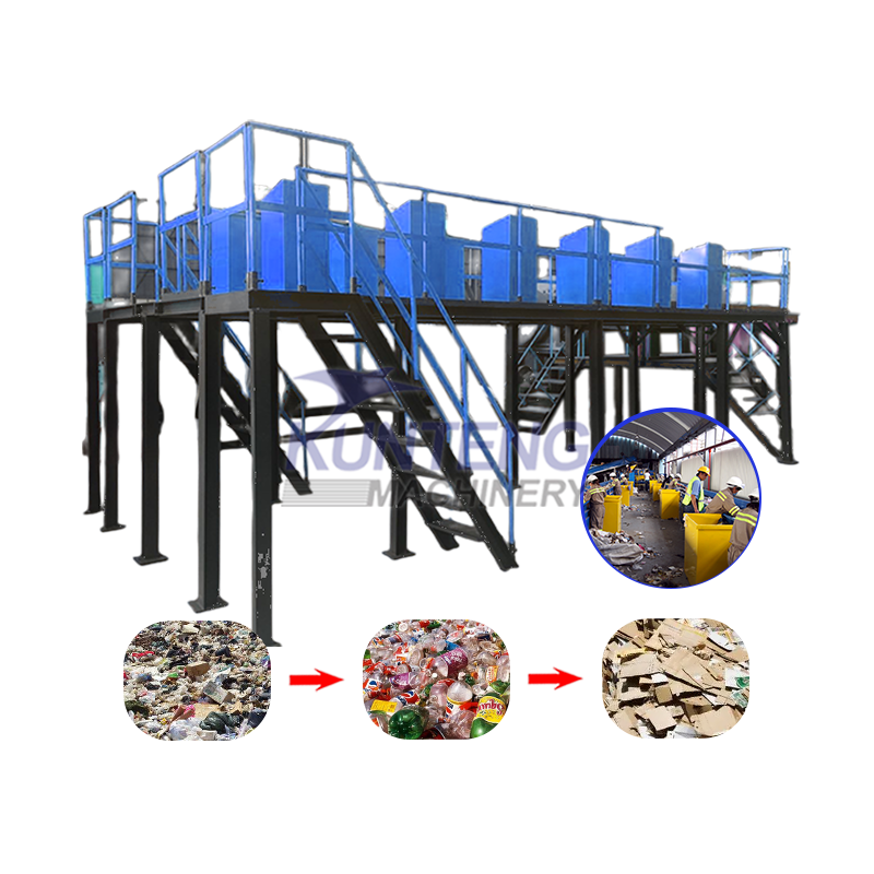 Buy Customizable Municipal Mixed Waste Manual Sorting Platform, Solid ...