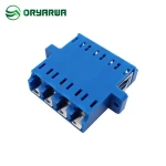 IEC LC Quad Fiber Optic Adapter With Shutter