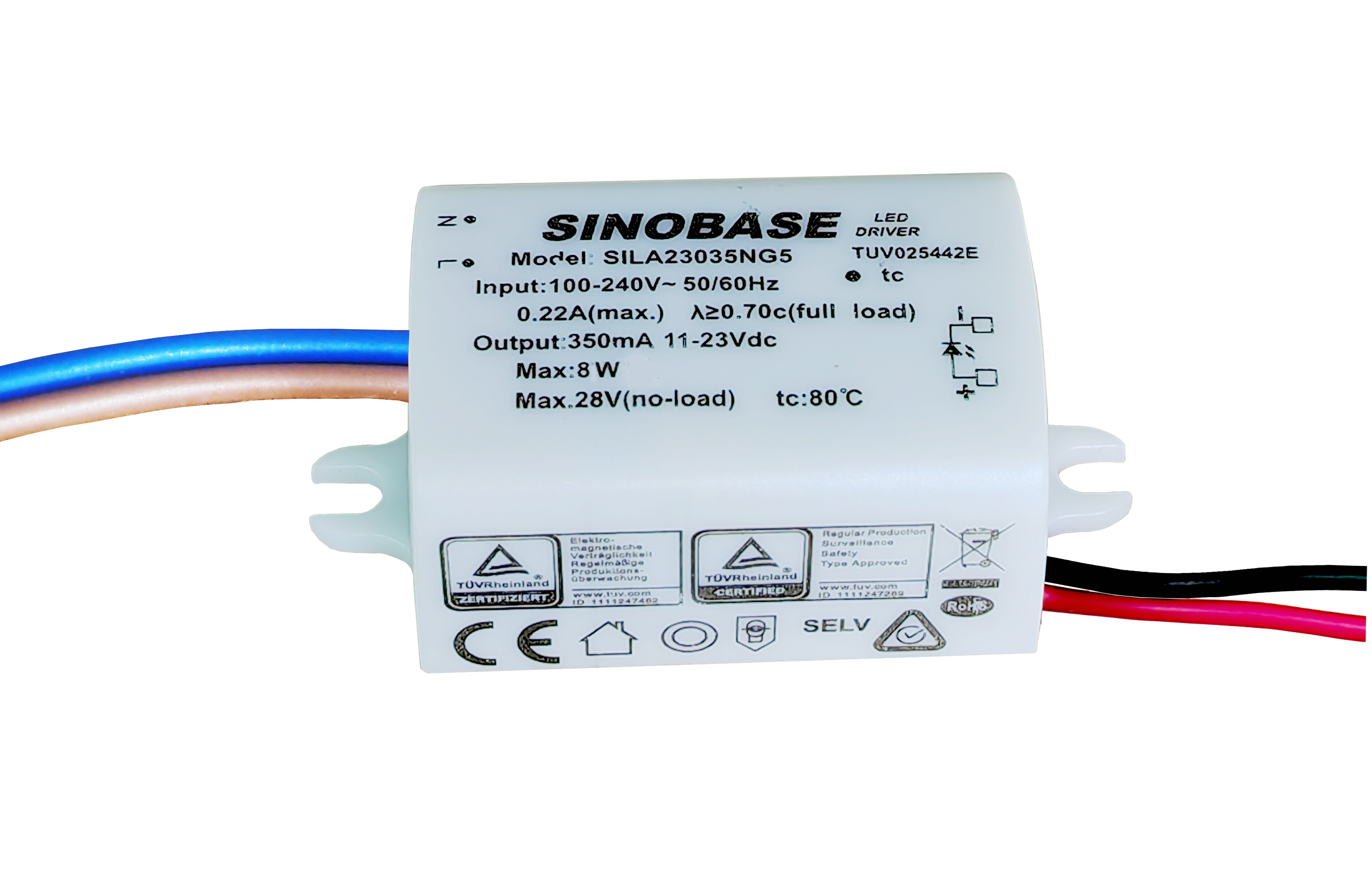 Buy 4-8w, 100-240vac, Cc Led Driver from SINOBASE TECH-INDUSTRIAL CO ...