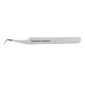 Fiber Tip Eyelash Extension Tweezers With Private Logo Marking And Custom Packing