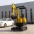 Import Crawler Hydraulic CE EPA Mini Digger Pilot Mini Excavator 1 Ton Micro Diggers With Roof For Garden Household from China