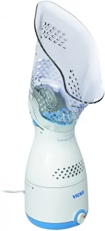Vicks Personal Sinus Steam Inhaler with Soft Face Mask – Face Humidifier with Targeted Steam - Aids with Sinus Problems, Congestion and Cough, Works with Vicks VapoPads (Not Included)