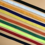 1cm Elastic Back Neck Tape, Custom Logo Printed Webbing for Hoodie T-shirt, Apparel Neck Ribbon