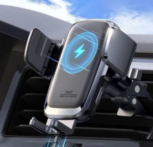 15W Fast Charging Wireless Car Charger Mount with Automatic Clamping Phone Holder