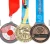 Import Custom Gold Silver Metal Medal Award Competition Zinc Alloy Enamel Marathon Running Medal Sport Medals from China