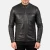 Import Stylish Ionic Black Leather Jacket - Premium Sheep Lappa Leather from Pakistan