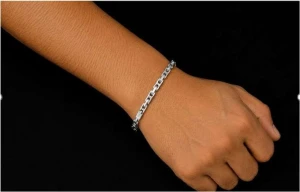 Men Silver 925 Sterling Silver Bracelet Stylish and Durable