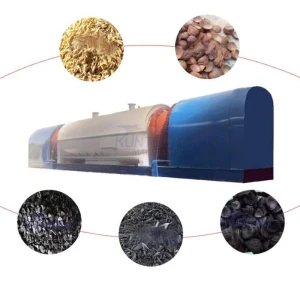 Intelligent Control Wood Carbonizing Pyrolysis Furnace Rotary Furnace Wood Charcoal Coal Making Machine