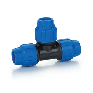PP Compression Fitting-HDPE Compression fitting-Hdpe Fitting-Pipe Fitting-Push Fitting-Tee