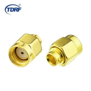 SMA male connector solder type for .085 .141 cable