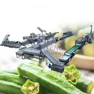High efficiency french fries banana slice frying equipment, complete okra meat frying packaging production line