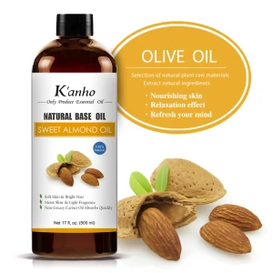 Kanho 100% Pure Natural Plants Extracts Carrier Oil Base Oil with private label OEM/ODM Service Sweet Almond Oil