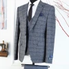 Men Suits Latest Design dark gray color high quality Suit Men's Suits 3 Pieces