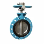 DN50-DN2600 Carbon steel/steel alloy/stainless steel Eccentric industry butterfly valve