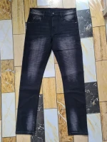 Men's Black Denim Pants