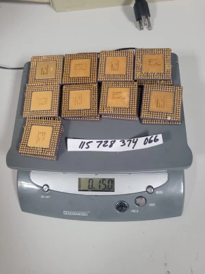Ceramic CPU Scrap with gold pins