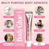 Luxfume Private Label Invisible Roll on Body Glue Fabric Safe Body Adhesive Suitable for Wigs Socks Costumes and Daily