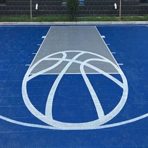 Half court basketball kit shipped with line and logo