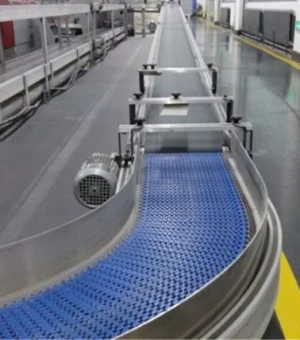 Plastic 90 Degree Modular Curved Belt Conveyor