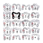 1-40 Number Universal MTB Road Bicycle Bike Alloy Rear Derailleur Hanger Racing Cycling Mountain Frame Gear Tail Hook Parts