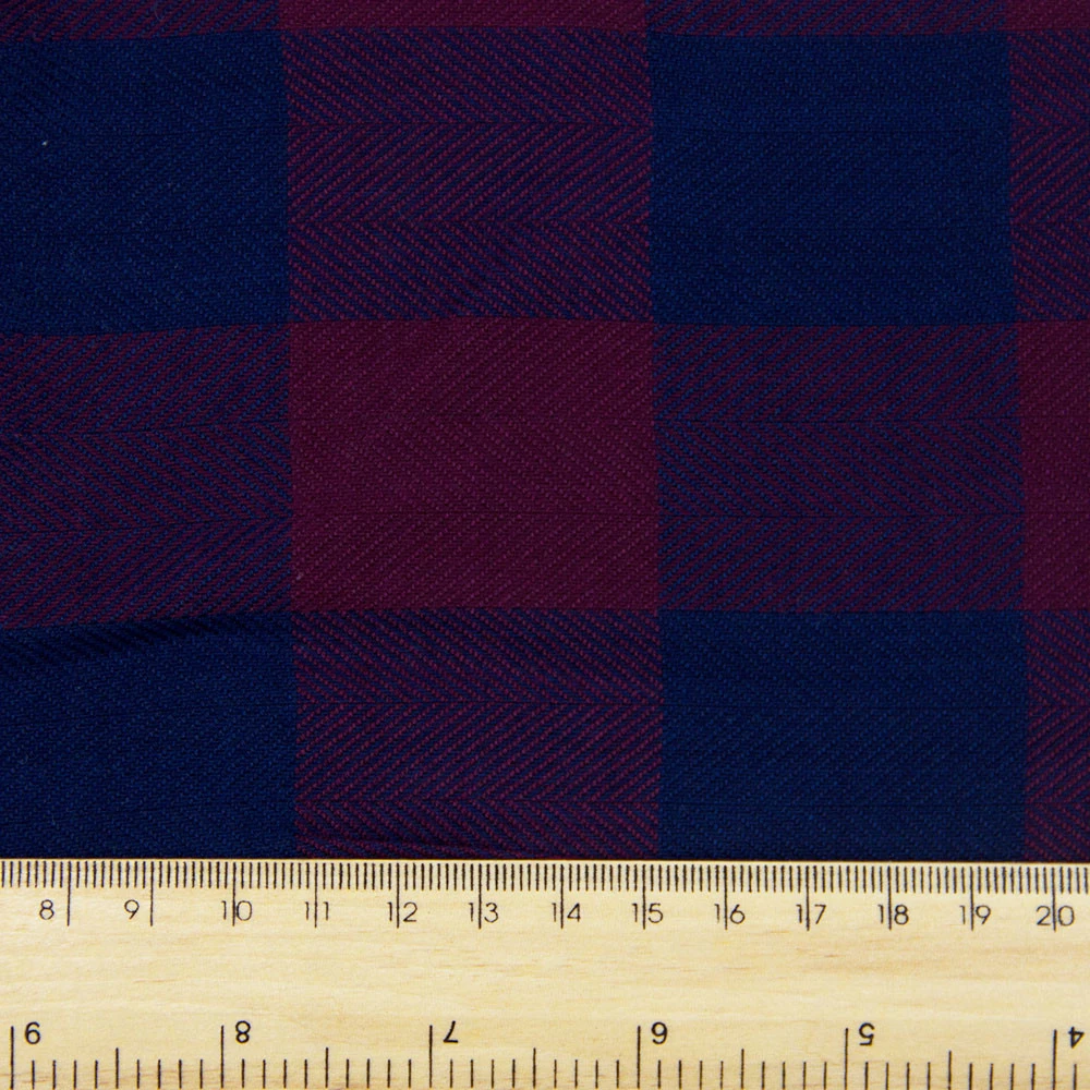 100% Rayon yarn dyed check casual shirt fabric
