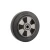 100mm heavy duty black rubber roller bearing wheel caster