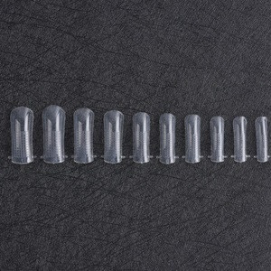 100tips pvc clear acrylic nail forms tips for polygel