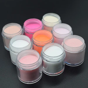 10g Jars Professional Nail Art Powder Dust Pink Clear Acrylic Powder for Nail Styles