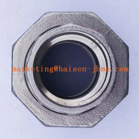 1/2" DN15 Precision casting 304SS 316SS stainless steel union double inner thread coupling internal thread female union