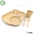 Import 12 inch baby bamboo fiber dinner sets biodegradable kid dinnerware from China