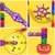 Import 122 Pcs Plastic DIY Assembled Construction Building ABS Transparent Ball Track Big Size Marble Run With 90 Pcs Plastic Parts from China