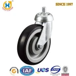 125mm 5 inch Wholesale Supermarket Elevator Castors Shopping Trolley Cart Casters