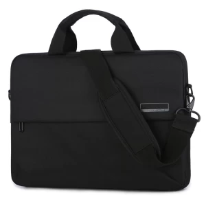 15.6 Inch Soft Nylon Water Resistant Messenger Bag Business Briefcase Laptop Sleeve Bags Case with Shoulder and Luggage Strap