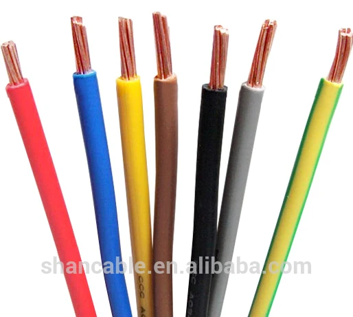 1.5mm pvc insulated single core electric cable wire / single core cable construction cable wire