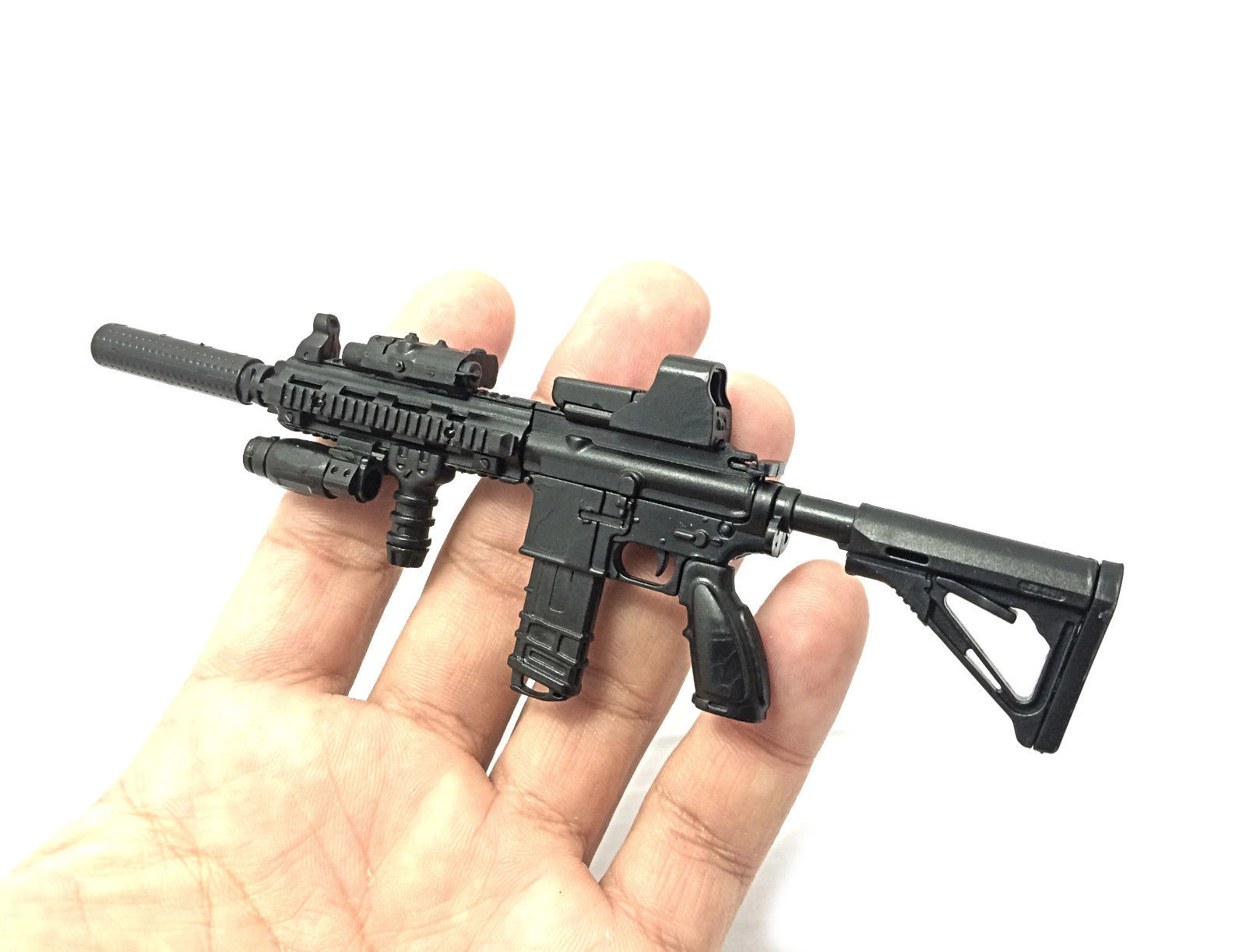 1/6 PUBG M416 HK416 Rifle Gun Assemble Model Toys Puzzles Building Bricks Toy Model  For Action Figure