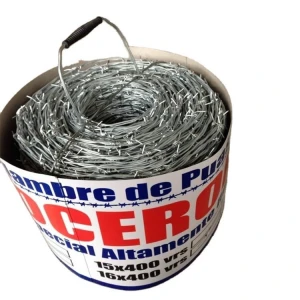 1.6mm 300m high tensile strength lowa hot dipped galvanized barbed wire coil