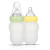 Import 180ML silicone baby feeding bottle with spoon bottle baby squeeze spoon from China