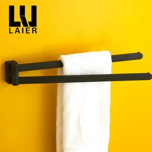 18725B Wall Mounted Adjustable Towel Bar Bathroom Accessories Zinc Alloy swivel towel bar