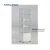 Import 191CM Rectangle LED Lighting Transparent Mirror Backing Glass Showcase For Products Display from China