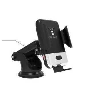 2 in1 Qi Wireless Car Charger for iPhone 11/i11 pro/ i12 for Samsung S9 10W Quick Wireless Charger Car Mount Mobile Phone Holder