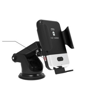 2 in1 Qi Wireless Car Charger for iPhone X XS XR for Samsung S9 10W Quick Wireless Charger Car Mount Mobile Phone Holder