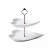 Import 2 tiers dessert display heart-shape vintage wedding cake stand from China