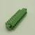 Import 2-way 300V pluggable female screw green 3.81mm terminal block from China