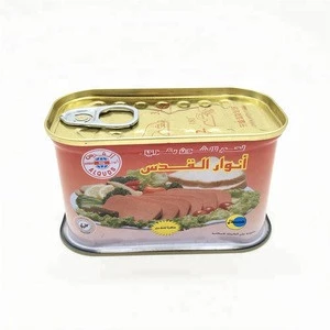 200g rectangular metal tin cans for luncheon meat
