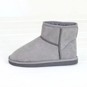 2014 new hot casual snow woman boot in gray