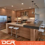 2017 New Design Top Quality Melamine Solid Wood Modular Kitchen Cabinet