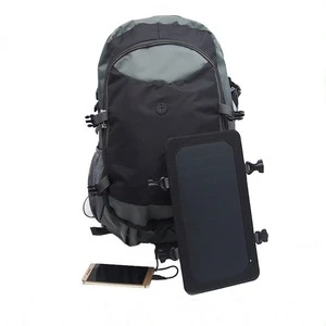 2018 China Guangdong factory wholesale high quality travel shoulder solar charger backpack ,solar bag,solar back pack JM-B004B