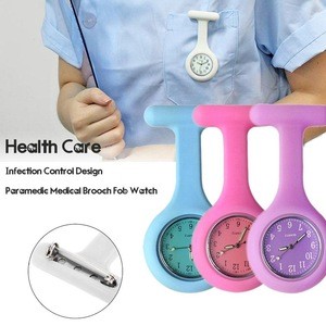 2019 High Quality Silicone Nurse Brooch Watch Tunic Fob Nursing Pendant Pocket Watches
